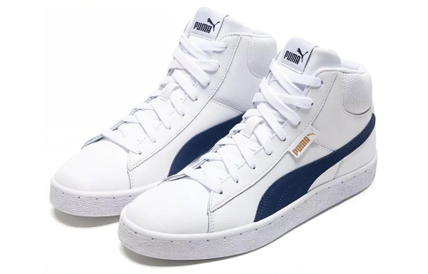 PUMA 1948 Mid Cozy Breathable Mid Tops Casual Skateboarding Shoes Unisex White