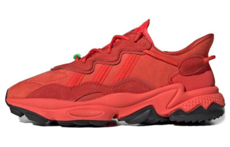 Adidas Originals Ozweego Амортизация Противоскользящий Легкий Низкий Топ Повседневная Обувь Унисекс Земля Красный