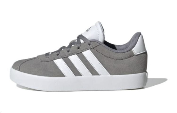 Adidas Vl Court 3.0 Grey Cloud White Grey Two GS