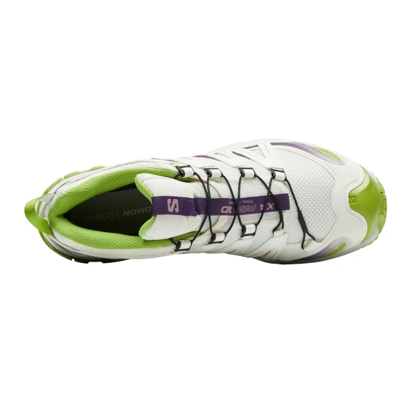 SALOMON XA PRO 3D Anti Slip Wear Resistant Low Top Trekking Shoes Unisex White Green
