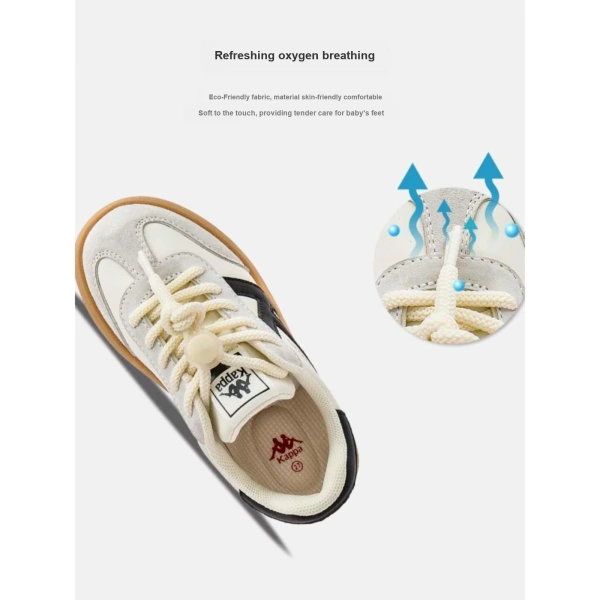 KAPPA KIDS Low-Top Skateboard Shoes White Black Kids'