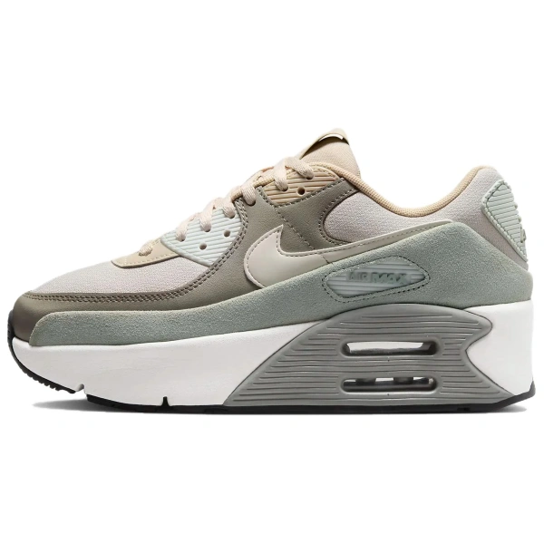 Nike Air Max 90 Беговые кроссовки Низкие Песочный Flow/Свет Army/Нефритовый HORIZON/Светлый костный Женские