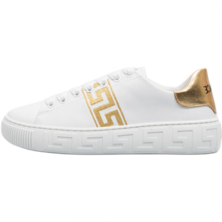 VERSACE Greca Low-Top Kids' Skateboarding Shoes White Kids'