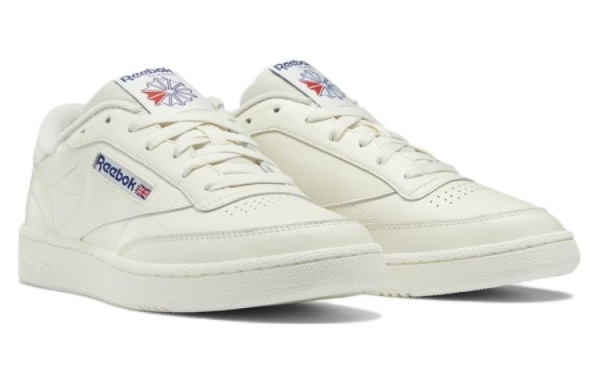 reebok Club C Series Кроссовки для скейтбординга Низкие Белые и синие Унисекс