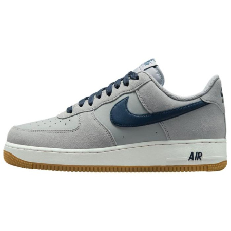 Nike Air FORCE 1 Slip-on Устойчивый к истиранию Низкий Топ Скейтбординг Мужской Серый Синий