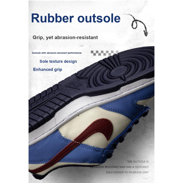 NIKE Dunk Детские Скейтбординги Низкие Топы Голубой Бежевый Красный Унисекс