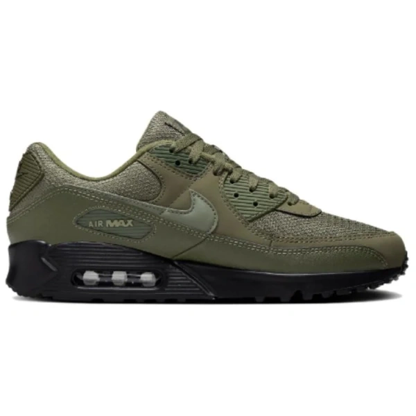 Nike Air Max 90 Anti Slip Wear Resistant Low Top Running Shoes Men's Green