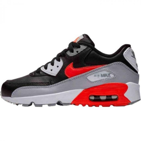 Nike Air Max 90 Anti Slip Wear Resistant Low Top Kids Lifestyle Shoes Dark Gray Teenagers