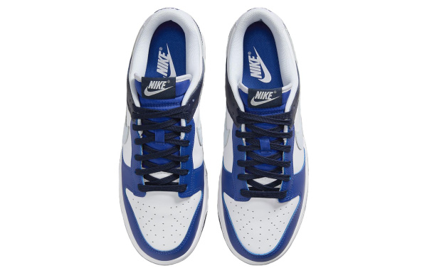 NIKE Dunk Кроссовки для скейтбординга Низкие Белые и синие Мужские