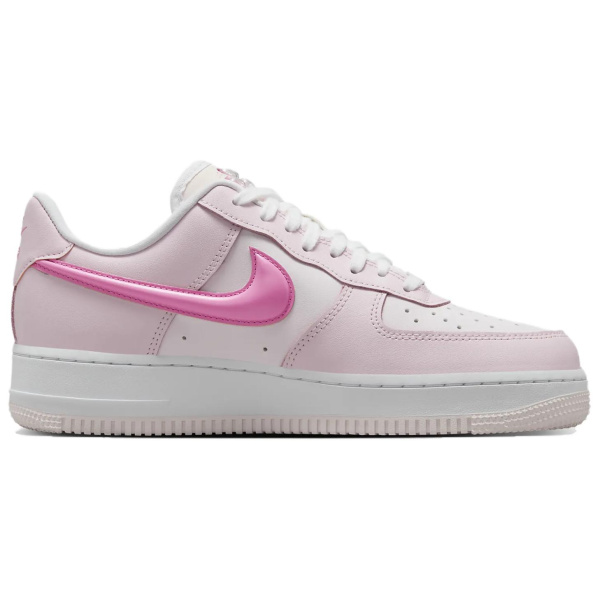 Nike Air FORCE 1 Кроссовки для скейтбординга Низкие Топ Жемчужно-розовый/Белый/Розовая Пена/Озорный Розовый Женские