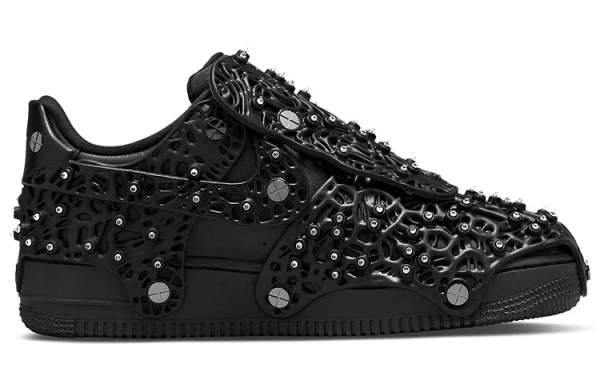 Nike Air Force 1 Low Swarovski Retroreflective Crystals Black Women's