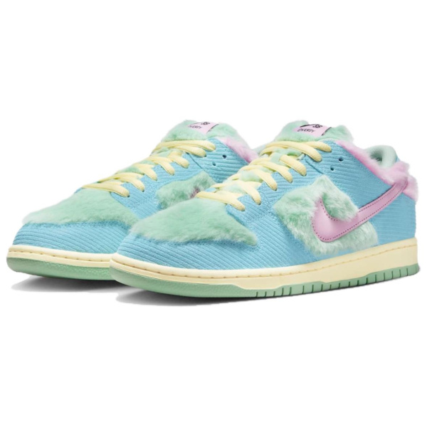 NIKE Dunk SB Кроссовки для скейтбординга Низкие Голубой, зеленый, розовый Мужские