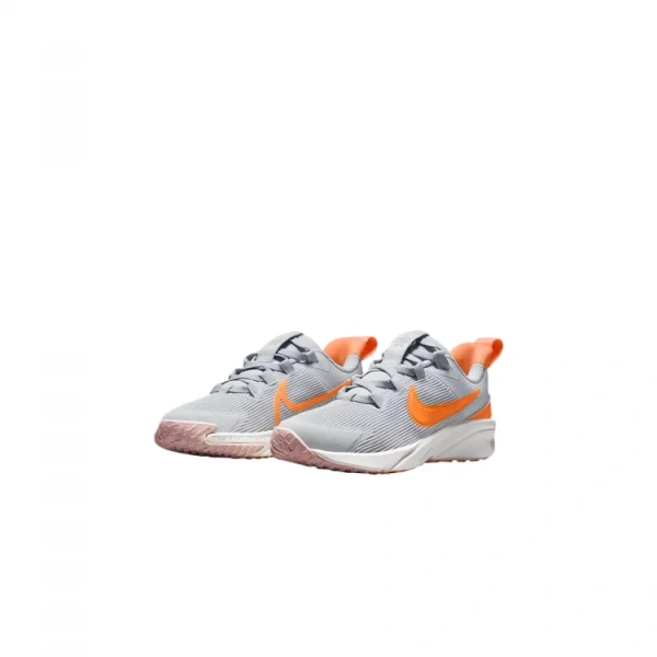 Nike Star Runner 4 Anti-Slip Wear-Resistant Kids' Running Shoes White Gold Kids'
