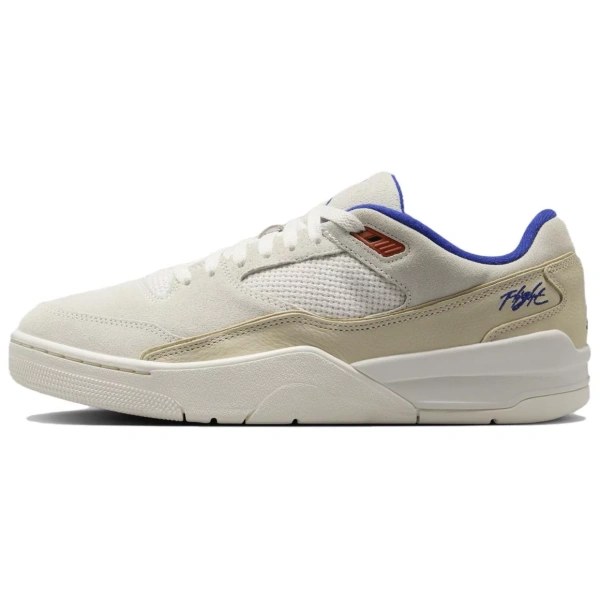Jordan Anti Slip Wear Resistant Low Top Vintage Basketball Shoes Unisex White Brown
