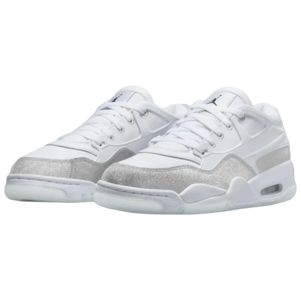 JORDAN 4 Rm White Metallic Silver Women's