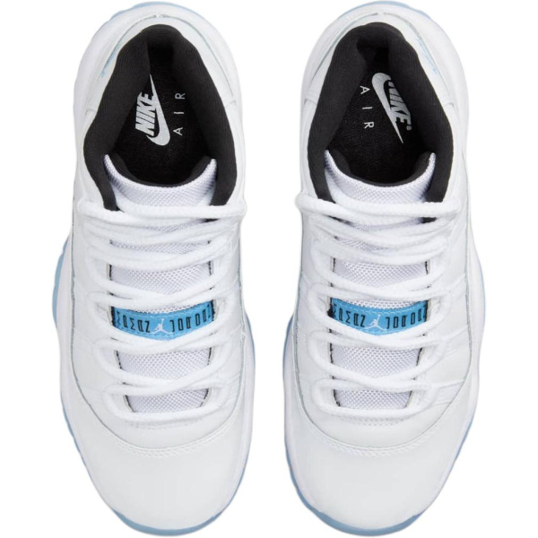 Jordan Air Jordan 11 Детские баскетбольные кроссовки Высокие Белые Унисекс