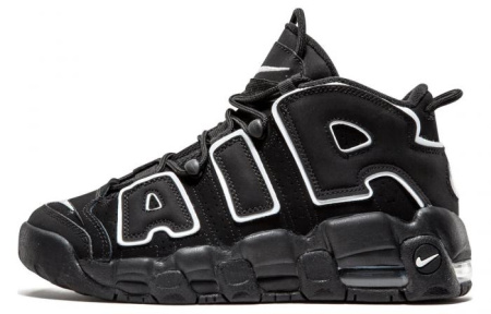 Nike Air More Uptempo Black White GS