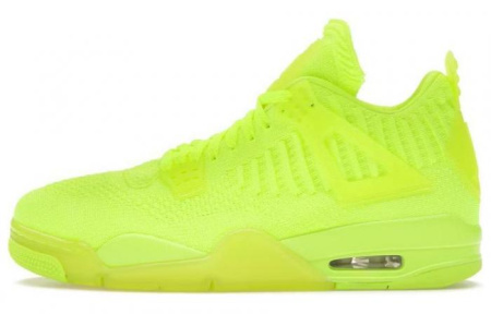 JORDAN 4 Retro Flyknit Volt