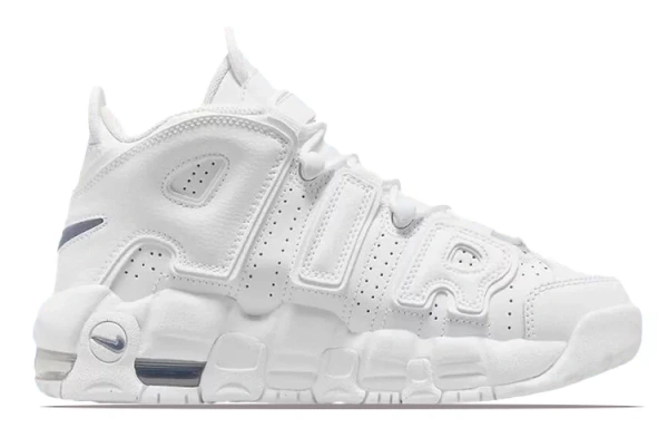 Nike Air More Uptempo White Midnight Navy GS