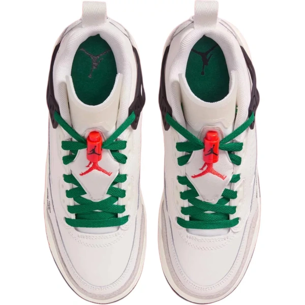Jordan Spizike Anti Slip Wear Resistant Mid Top Children's Basketball Shoes White Kids'