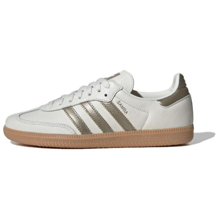 Adidas Originals SAMBA OG Немецкие армейские кроссовки Низкие Топ Бело-серые Унисекс