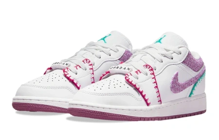 Jordan Air Jordan 1 Детские баскетбольные кроссовки Low Топ Унисекс