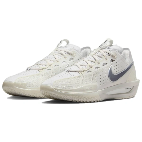 Nike G.T. Cut 3 Anti Slip Wear Resistant Low Top Basketball Shoes Men's White
