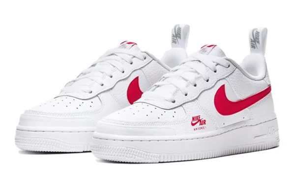 Nike Air Force 1 Low 07 White University Red GS