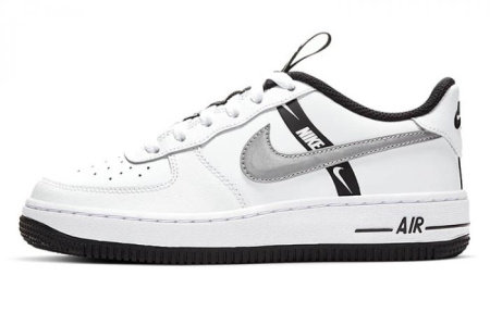 Nike Air Force 1 Low LV8 KSA White Reflect Silver GS
