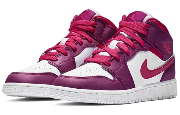 Jordan 1 Mid GS Rush Pink