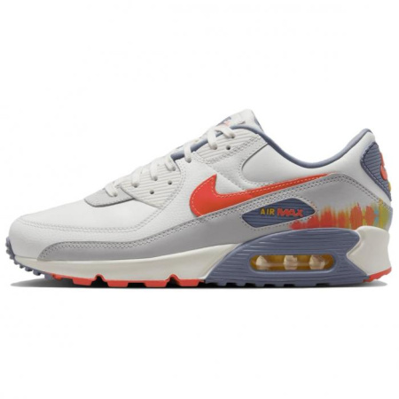 Nike Air Max 90 Anti Slip Wear Resistant Low Top Casual Shoes Unisex White