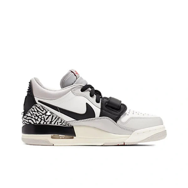 Jordan Legacy 312 Low Tech Grey Fire Red Black GS