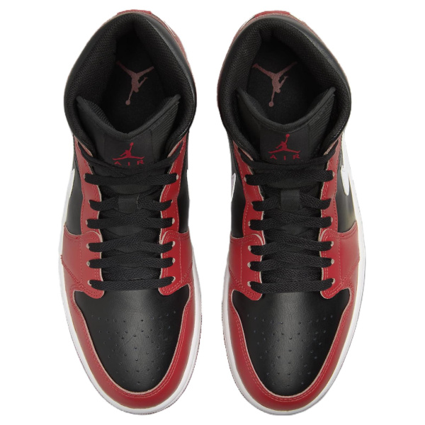 Jordan Air Jordan 1 Винтажные баскетбольные кроссовки MID Топ Красный черный Мужские