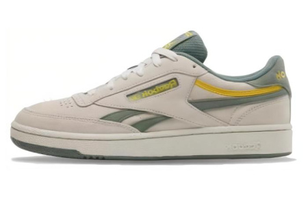 reebok Club C Series Кроссовки для скейтбординга Низкие Серо-зеленые Унисекс