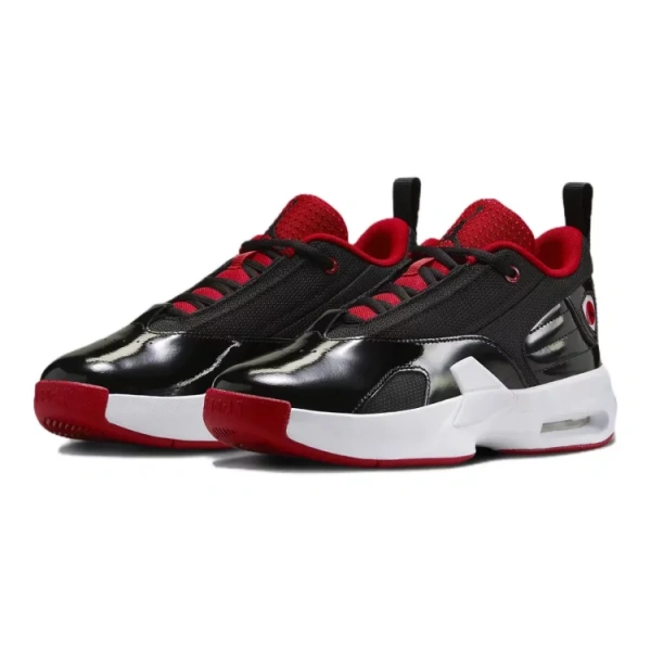 Jordan Max Aura 6 Anti Slip Wear Resistant Kids Lifestyle Shoes Black White Red Teenagers