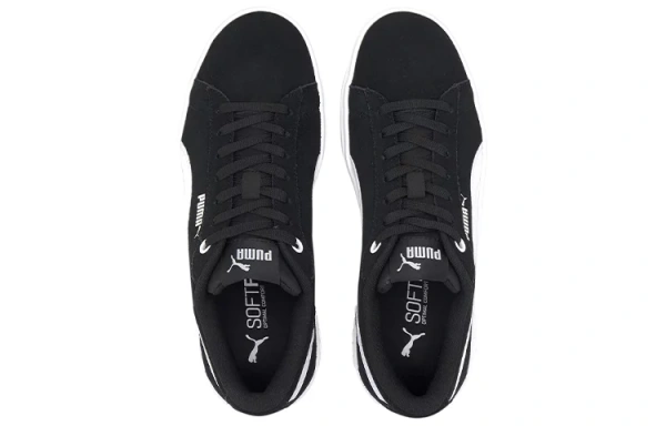 PUMA Smash Platform V2 Suede 'Black White' Women's