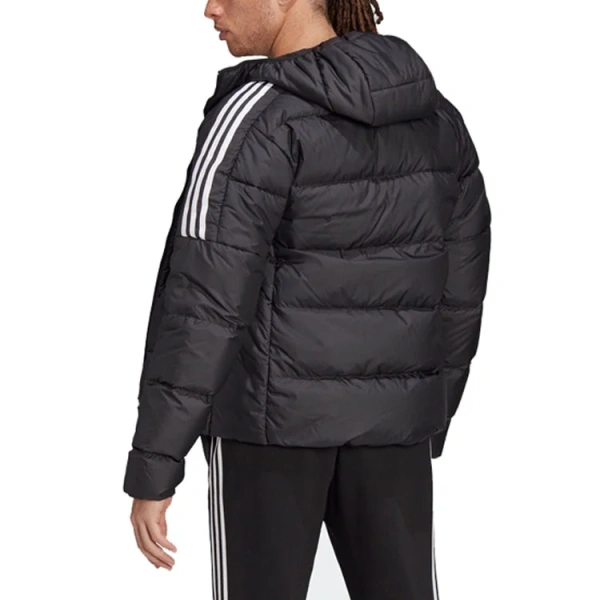 adidas Essentials Midweight Down Hooded Jacket Black