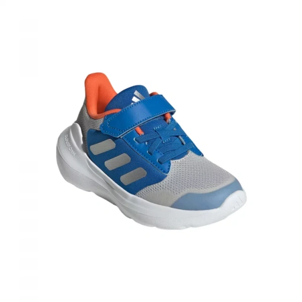 Adidas TENSAUR RUN 2.0 Anti-Slip Wear-Resistant Low-Top Kids Lifestyle Shoes Gray/Metallic Silver/Air Force Blue Kids'