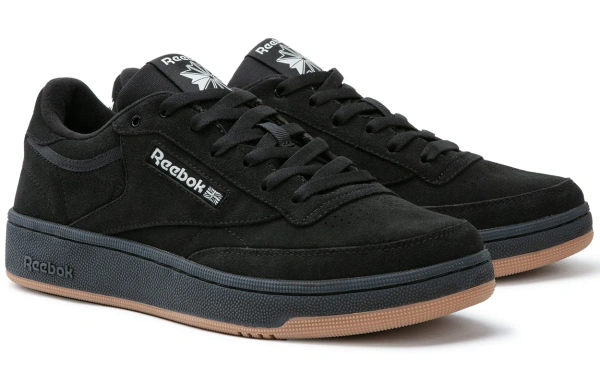 reebok CLUB C 85 W+ Кроссовки для скейтбординга Низкие Черные Унисекс