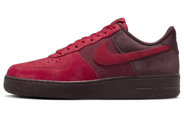 Nike Air FORCE 1 Кроссовки для скейтбординга Низкие Красные Мужские