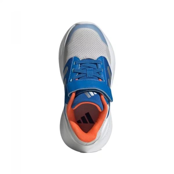 Adidas TENSAUR RUN 2.0 Anti-Slip Wear-Resistant Low-Top Kids Lifestyle Shoes Gray/Metallic Silver/Air Force Blue Kids'