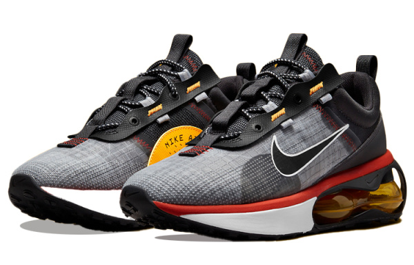 Nike Air Max 2021 Low Топ Повседневные Беговые Кроссовки Мужские Черные Серые Красные