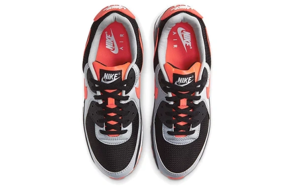 Nike Air Max 90 Black Radiant Red Wolf Grey
