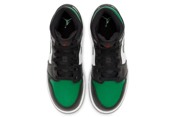 Jordan 1 Mid Green Toe GS