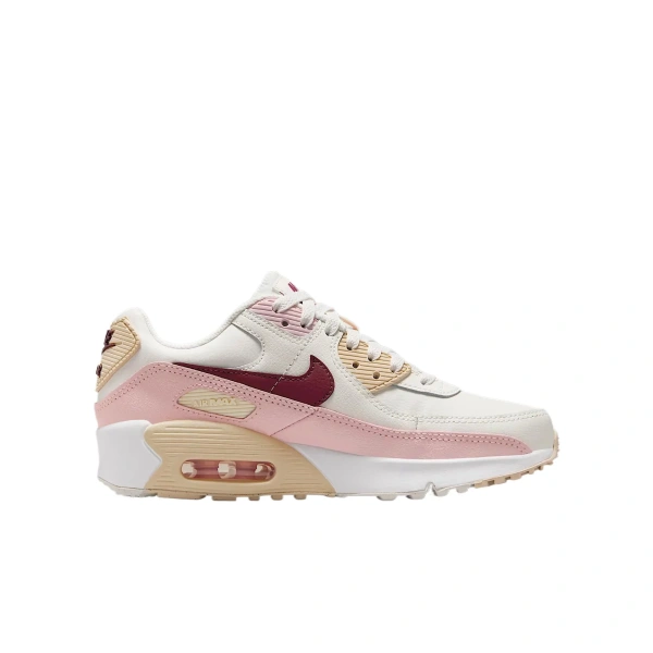Nike Air Max 90 Low Top Kids Lifestyle Shoes Pink Teenagers