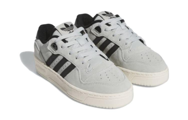 adidas Rivalry Low Wonder Silver Core Black Off White GS