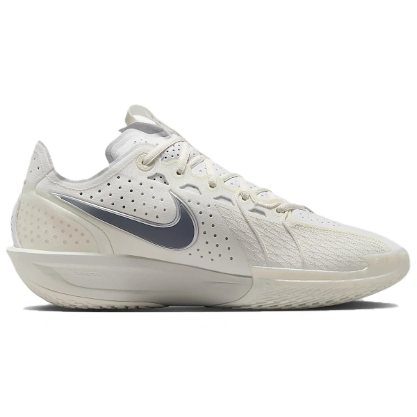 Nike G.T. Cut 3 Anti Slip Wear Resistant Low Top Basketball Shoes Men's White