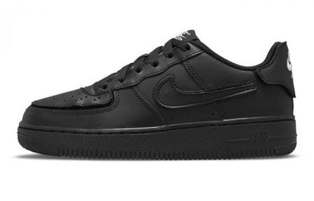 Nike Air Force 1/1 'Black Bright Crimson' GS