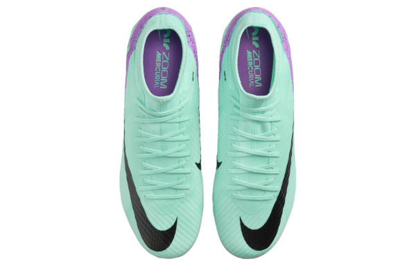 NIKE Mercurial Superfly 9 Футбольные бутсы MID Топ Зеленый-фиолетовый Унисекс