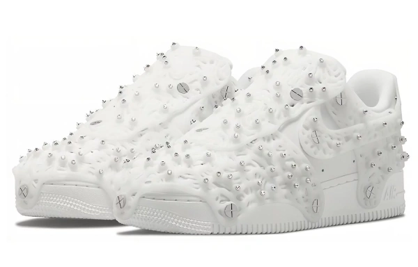 Nike Air Force 1 Low Swarovski Retroreflective Crystals White Women's